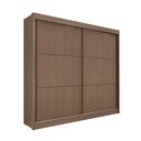 Ver imagem 1 de Guarda Roupa Mdf Cancun 2 Portas de Correr Castanho