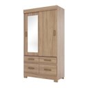 Ver imagem 5 de Guarda-roupa 2 Portas Deslizantes 4 Gavetas com Espelho B25