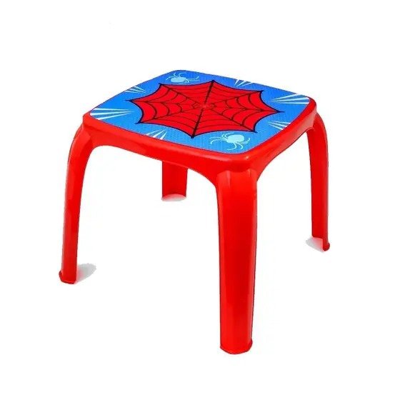 Mesa Mesinha Infantil com 2 Cadeiras Spider Aranha Menino - Kit - 3