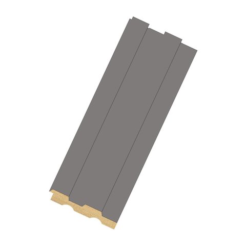 Painel Ripado em Placa 6,2x270cm (0,16m²) MDF Cinza Moldufama