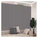 Ver imagem 2 de Painel Ripado em Placa 6,2x270cm (0,16m²) MDF Cinza Moldufama