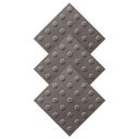 Ver imagem 2 de Kit 10 Pisos Tátil Alerta Cinza Pvc 25x25cm / Fita Crepe / Pincel / Cola Kisafix 750g