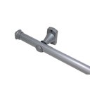 Ver imagem 1 de Kit varão para cortina 2,20mts cinza 28mm compacto sala / quarto
