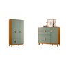 Conjunto de Quarto com Guarda-roupa e Cômoda Ipê - 2