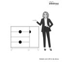 Ver imagem 7 de Conjunto de Quarto com Guarda-Roupa e Cômoda Ipê Marrom/Cinamomo/Sálvia