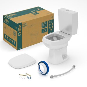 Kit de Bacia com Caixa Acoplada 3/6l e Itens de Instalação City Celite
