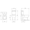 Ver imagem 3 de Kit de Bacia com Caixa Acoplada com Botão Elevado com Assento Pp e Itens de Instalação Debba Confort