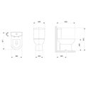 Ver imagem 5 de Kit de Bacia com Caixa Acoplada com Assento Termofixo e Itens de Instalação Smart Celite Preto/Matte Black