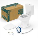 Ver imagem 1 de Kit de Bacia com Caixa Acoplada 3/6L e Itens de Instalação City Celite Branco