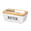 Ver imagem 1 de Manteigueira de Porcelana com Faca Manhattan Branca 400ml