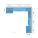 Ver imagem 3 de Cozinha Completa Modulada 8 Peças com Armário e Balcão Mel Luciane Móveis