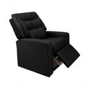 Ver imagem 3 de Poltrona Reclinável Paris Papai Mamãe Amamentação Suede Preto 381