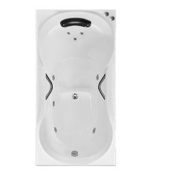 Banheira Retangular Ottawa Completa com Hidro - 127v - 1