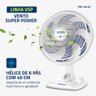 Ventilador de Mesa Mondial Super Power 3 Velocidades 6 Pas 40cm Vsp-40-w - 2
