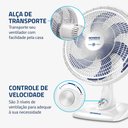 Ver imagem 4 de Ventilador de Mesa Mondial Super Power 3 Velocidades 6 Pas 40cm Vsp-40-w