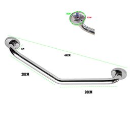 Barra de Apoio 20x20 Inox Angular Idoso Cadeirante Banheiro Acessibilidade Box Segurança Chuveiro - 7