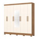 Ver imagem 2 de Guarda-roupa 8 Portas 4 Gavetas com Espelho B51
