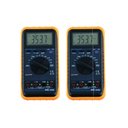 Ver imagem 1 de Kit 2 Multímetro Digital Lcd Cat III 600V Tensão Ac Dc Corrente Holster Ponta Prova Md-340 Portátil