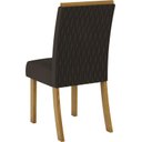 Ver imagem 2 de Jogo de Mesa Solus e 6 Cadeiras Vega Nature/marrom - Fdecor