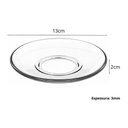 Ver imagem 4 de Jogo 12 Xícaras com Pires para Chá Café 185ml Vidro Transparente Lhermitage Mesa Posta Cafeteria