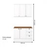 Cozinha Compacta Americana 5 Portas 3 Gavetas 100% Mdf Branco Hp/nature - Henn - 4