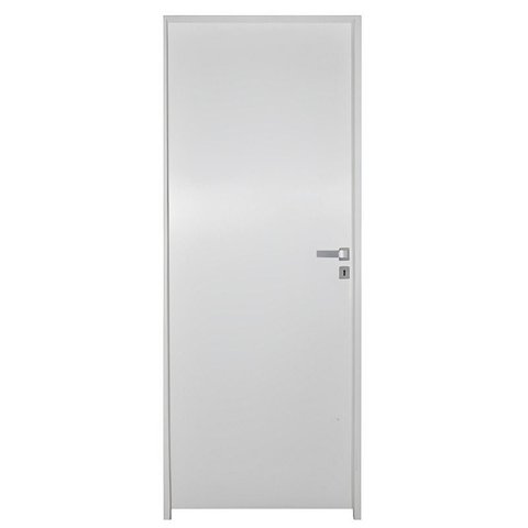 Porta de Madeira Semi-oca Primer Lisa Batentes de 11 Cm Eco Fech Interna-2.10ax0.72l-lado Esquerdo