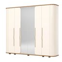 Ver mais imagens de Guarda Roupa 270cm Casal Cantos Arredondados com Espelho 6 Portas Premium Henn