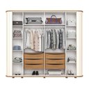 Ver imagem 7 de Guarda Roupa 270cm Casal Cantos Arredondados com Espelho 6 Portas Premium Henn