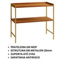 Ver imagem 2 de Estante para Lavanderia Aparador para Área de Serviço Industrial em Mdp e Metalon - Jm3 Móveis:freij