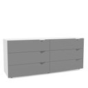 Ver imagem 4 de Cômoda Organizadora 150cm com 6 Gavetas 240821 Linha Porto Politorno