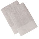 Ver imagem 1 de Kit 2 Toalha de Banho Capri Atlântica 100% Algodão Banhão 75x1,50 Cor:cinza Névoa