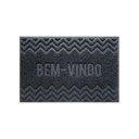 Ver imagem 1 de Capacho de Porta Pvc Antiderrapante 60x40cm - Zig Zag Grafite
