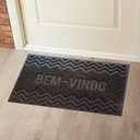 Ver imagem 2 de Capacho de Porta Pvc Antiderrapante 60x40cm - Zig Zag Grafite
