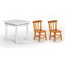 Conjunto Mesinha Infantil Branca com 2 Cadeiras Kids Natural - Straub Web - 1