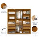 Ver imagem 6 de Guarda Roupa 100% Mdf 6 Portas 210cm Matisse 183 Espazzo Madetec