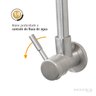 Torneira Gourmet Flexível de Parede Cozinha Aço Inox Acetinado com Arejador Duplo Jato - 3