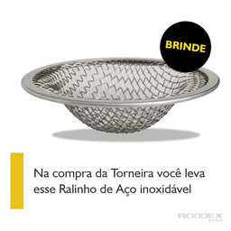 Torneira Gourmet Flexível de Parede Cozinha Aço Inox Acetinado com Arejador Duplo Jato - 6