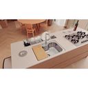 Ver imagem 2 de Cuba Inox Tramontina Undermount Morgana Acetinado 69x49cm com Dosador de Sabão, Tábua e Cesto Aramad