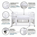 Ver imagem 4 de Berço 3 em 1 Multifuncional em Madeira Maciça Sleep Branco