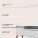 Ver imagem 6 de Rack para Tv com Prateleira 150cm Retro Mdf Branco Dallas - On Móveis