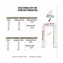 Ver imagem 5 de Kit Porta de Madeira 210x80cm Lisa Laqueada Moldufama Abertura Esquerda