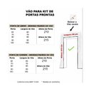 Ver imagem 5 de Kit Porta de Madeira 210x80cm Lisa Laqueada Moldufama Abertura Esquerda Cinza