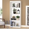 Armário Expositor Balcão Branco de Brinquedos sem Portas Ajl Estante Multiuso para Livros Produtos D - 5