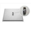 Ver imagem 2 de Chuveiro Ducha Inox Quadrado 20x20 Cromado Banheiro Area Externa Piscina