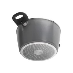 Conjunto Panelas 5Pcs Ceramic Life Optima Indução Stone - Brinox - 4
