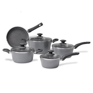 Conjunto Panelas 5Pcs Ceramic Life Optima Indução Stone - Brinox