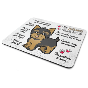 Mouse Pad Dog - Meu Yorkshire, Melhor Pessoa!