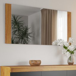 Moldura com Espelho Star 1,40m Viero Mel - 7