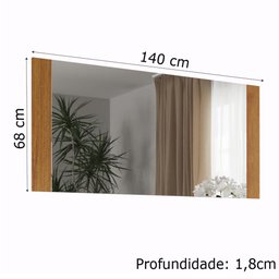 Moldura com Espelho Star 1,40m Viero Mel - 3