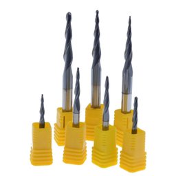 Fresa Cônica Ball Nose 3d Cnc Router D4mm R0.25mm CNCFRESAS FRESA BALL NOSE CONICA 3D - 2